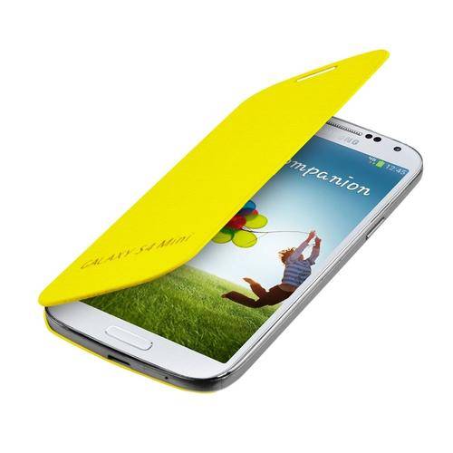 Flip case for Samsung Galaxy S4 mini - Yellow