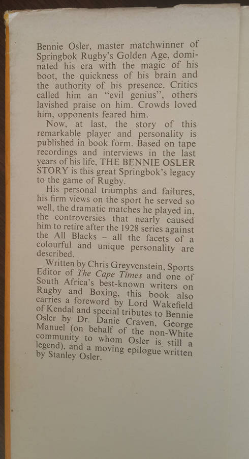 The Bennie Osler Story
