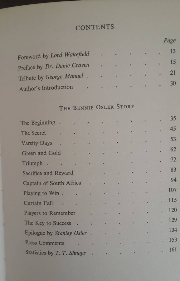 The Bennie Osler Story