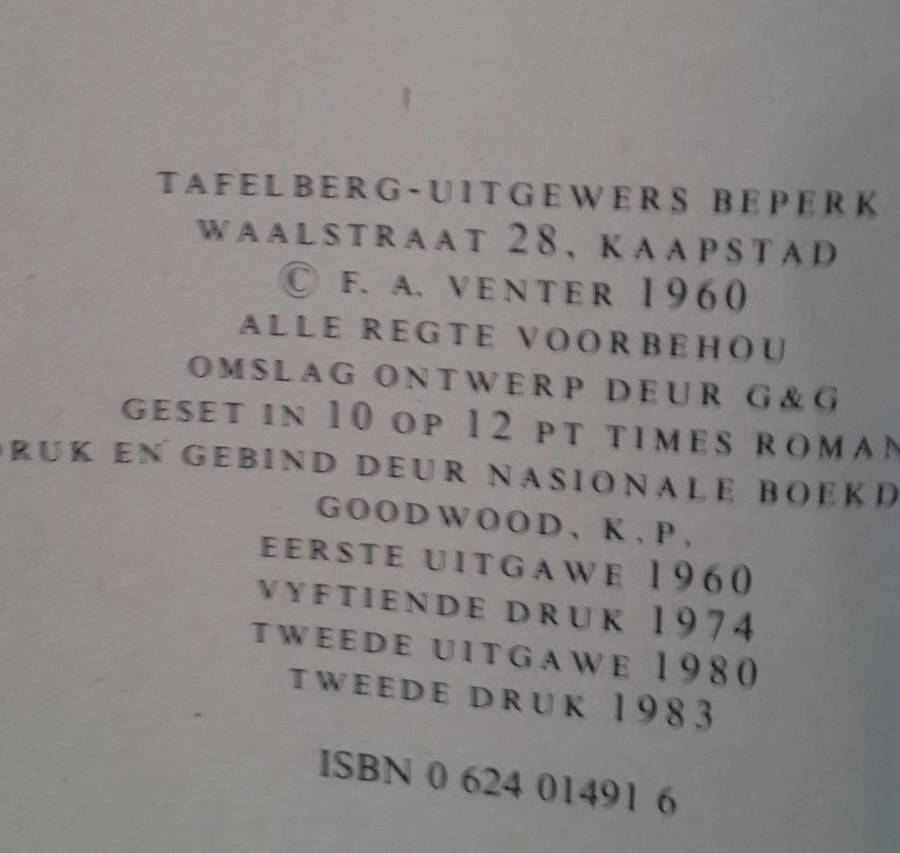 Geknelde Land (F.A. Venter)