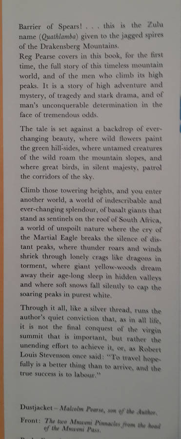Barrier of Spears: Drama of the Drakensberg
