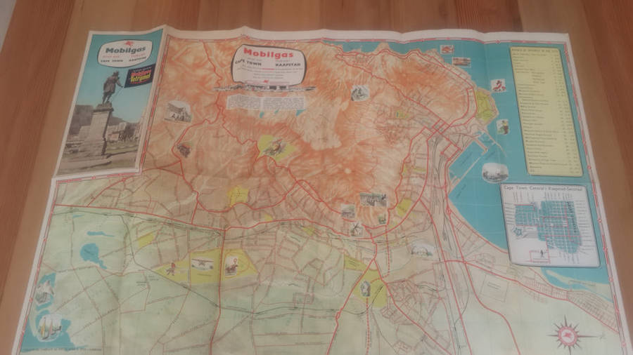 VINTAGE MOBILGAS ROAD MAP - CAPE TOWN - GALVIN & SALES CAPE TOWN 3/60