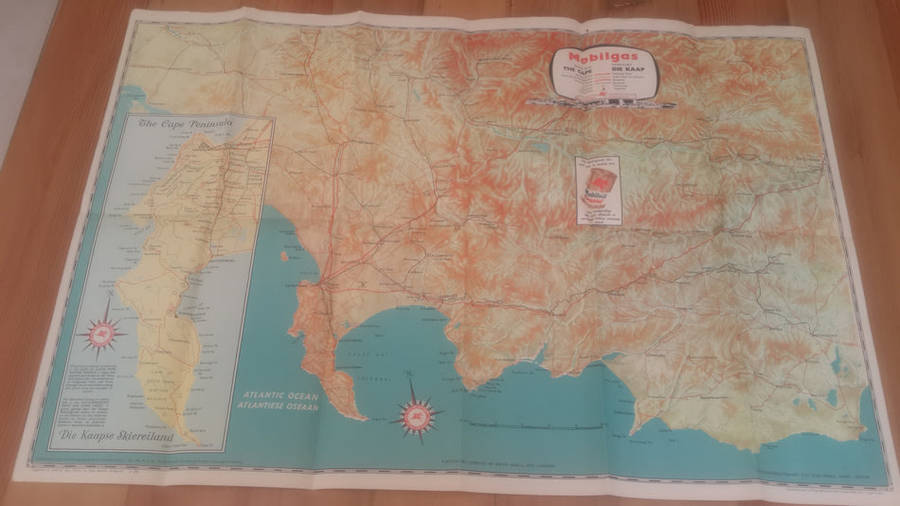 VINTAGE MOBILGAS ROAD MAP - CAPE TOWN - GALVIN & SALES CAPE TOWN 3/60