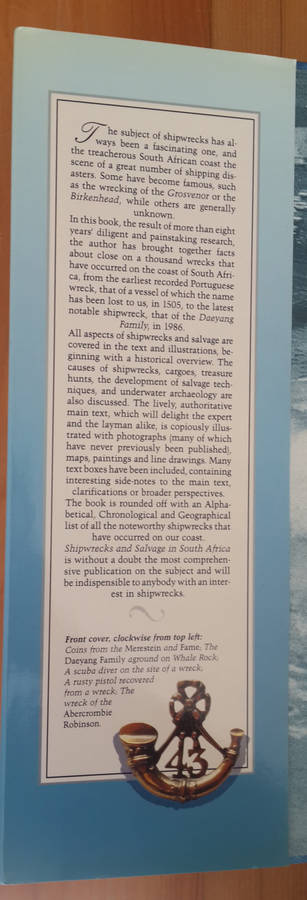 Shipwrecks & Salvage in South Africa: 1500 to the Present