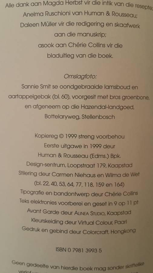 Huisgenoot Wenresepte 2000 Gunstelinge van toeka tot nou - Carmen Niehaus