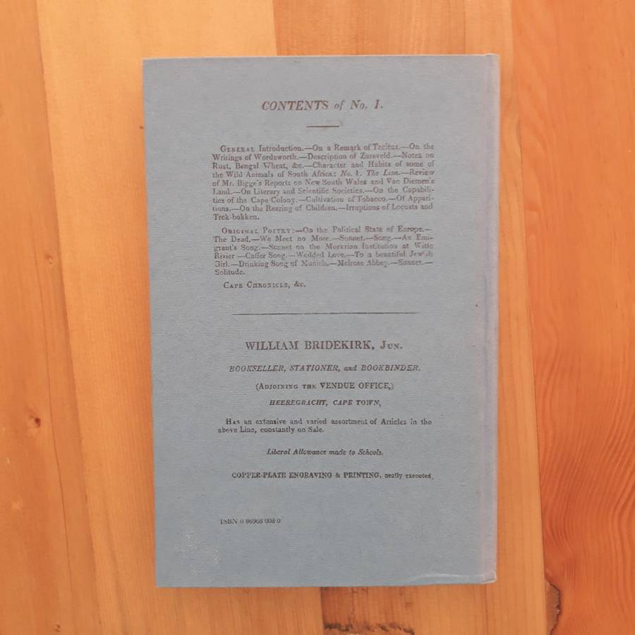 The South African Journal. No. II. March-April, 1824. Vol. I.