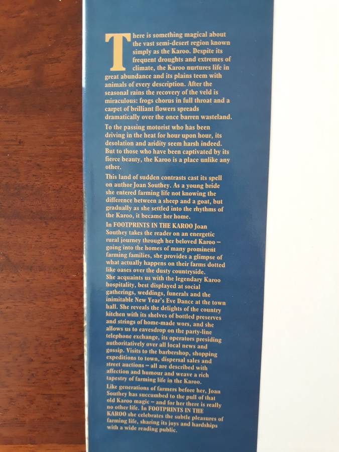 Footprints in the Karoo - A Story of Farming Life  (Joan Southey)