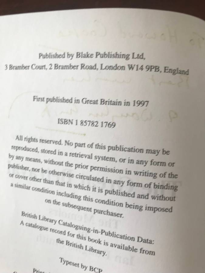 *INSCRIBED* The Great Betrayal: The Memoirs of Ian Douglas Smith
