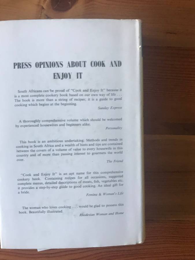 Cook & Enjoy It: South African Cookery Manual (S.J.A. de Villiers)
