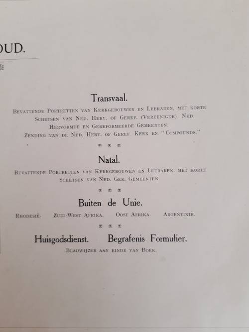 *HALF PRICE SALE!* Ons Kerk Album van Hollandsche Kerken en Leeraren -