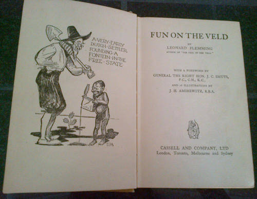 Fun on the veld. Flemming, Leonard & J. H. Amshewitz (illustrator). J. C. Smuts (foreword).