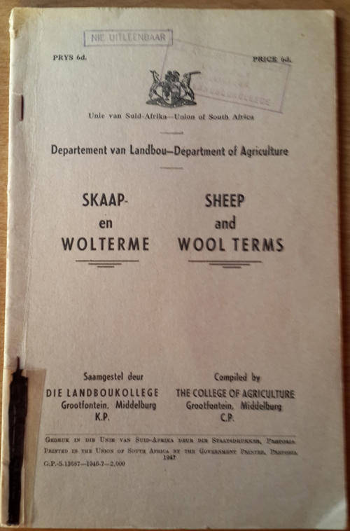 Skaap- en Wolterme :: Sheep and wool terms