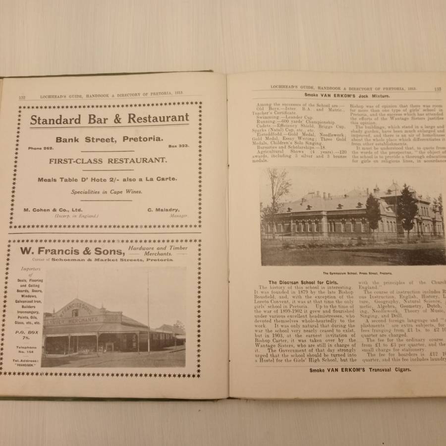 Lochhead`s Guide, Hand-Book and Directory of Pretoria 1913