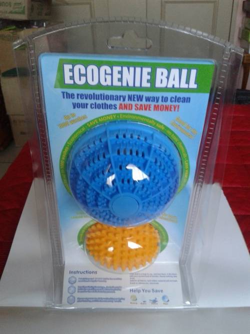 ECOGENIE BALL ,WASHING MACHINE &DRYER BALL (UP TO 1000 WASHES)NO DETERGENT REQUIRED,WORKS LIKE MAGIC