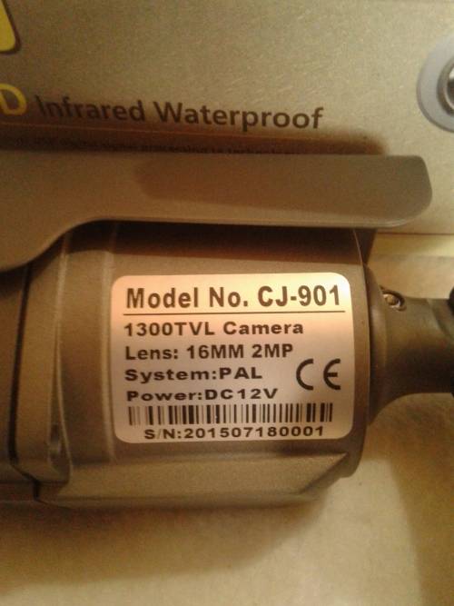 1300 TVL (LENS 16MM -2MP)INFRARED WATERPROOF CCTV CAMERA