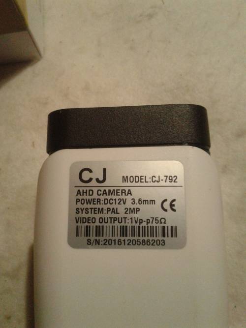 2 MP AHD CAMERA INCL.BRACKETS