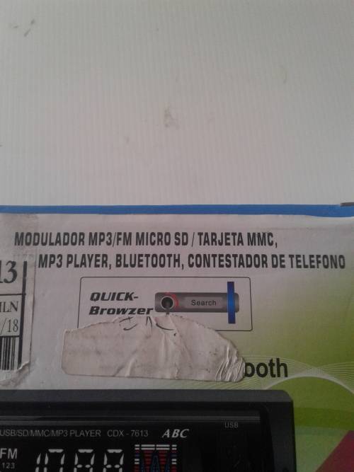 FRONT USB MP3 /FM MICRO SD/BLUETOOTH CAR RADIO