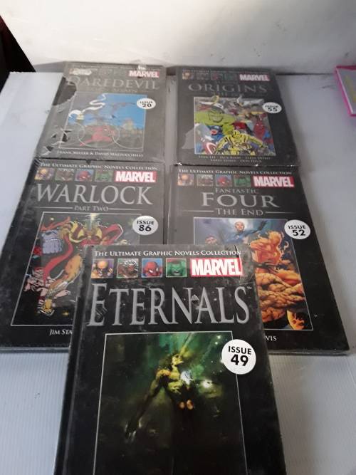 5 X MARVEL'S HARDCOVER COMICS (TO CHOSE OR TAKE ALL)