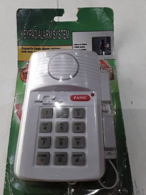 SECURITY CODE ALARM SYSTEM WITH DOOR CONTACT