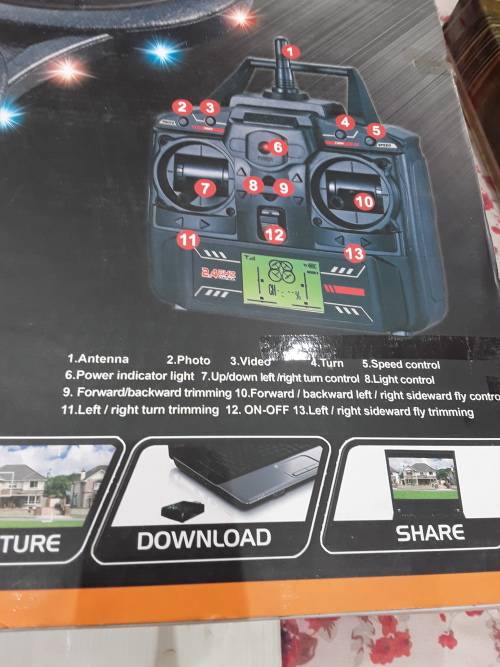 6 AXIS GYRO SYSTEM ROTOR QUADCOPTER(2.4GHZ)REMOTE CONTROL_SEE DESCRIPTION FOR SHIPPING