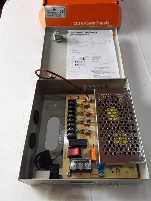 12 VDC 4 OUTPUT SWITCH MODE CCTV POWER SUPPLY