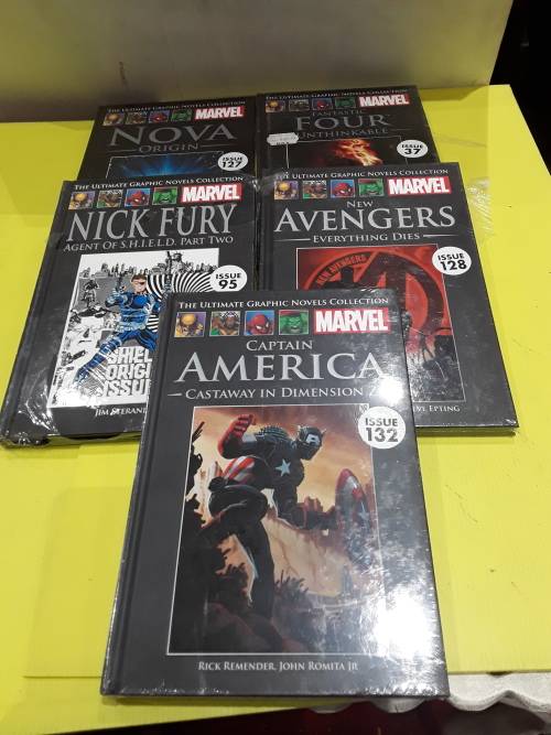 5 X MARVELS HARDCOVER COMICS (TO CHOSE OR TAKE ALL)