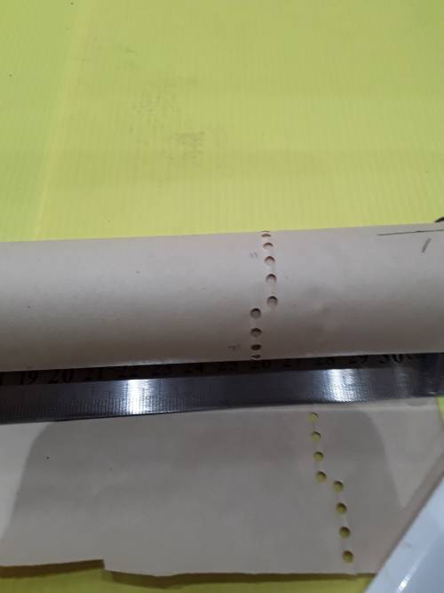 ROLL OF VINTAGE MUSICAL BLANK SHEET