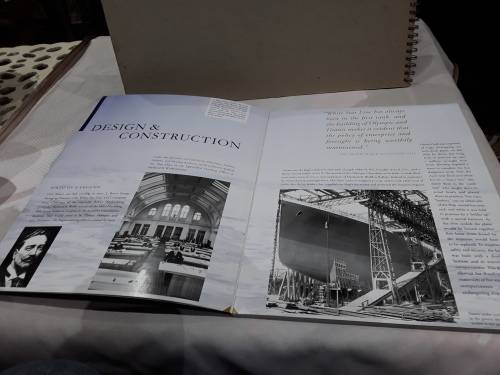 BOOK ON THE TITANIC(THE ARTIFACT EXHIBITION)MINT CONDITION -55 PAGES COMPLETE STORY