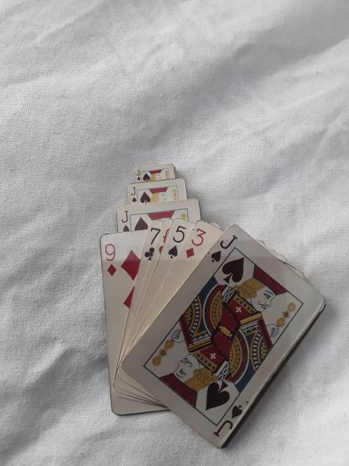J,A SCALE MODEL CARDS IN LEATHER CASE