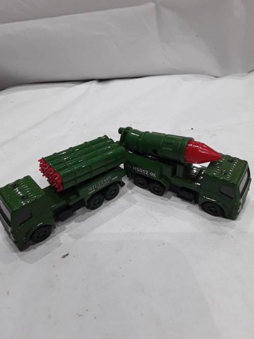 2 X DIE CAST MILLITAR TRUCKS(ONE BID FOR BOTH