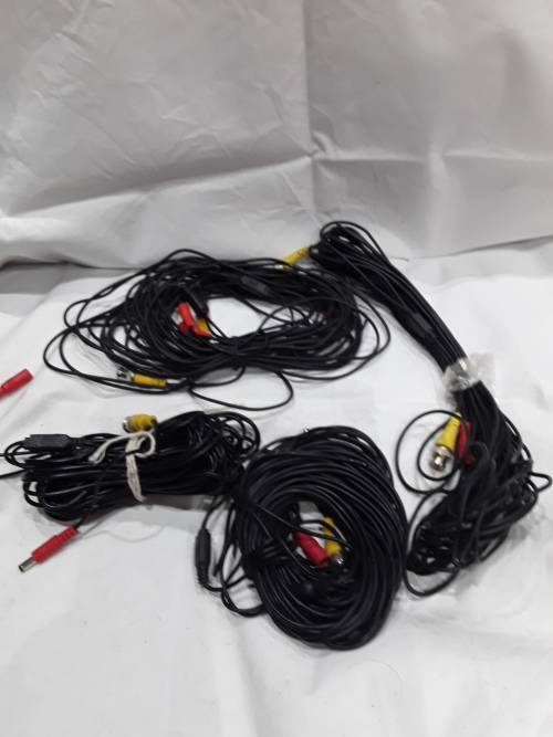 4 x 10M CCTV POWER CABLES,ONE BID FOR ALL