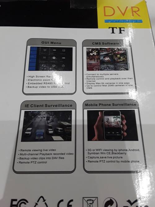 8 CHANNELS AHD DVR ,INCL.POWER SUPPLY ,MOUSE AND REMOTE