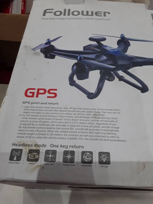 REMOTE CONTROLLED GPS FOLLOWER WIFI QUADCOPTER