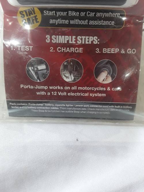 EMERGENCY PORTA JUMP(BATTERY CHARGER&STARTER)