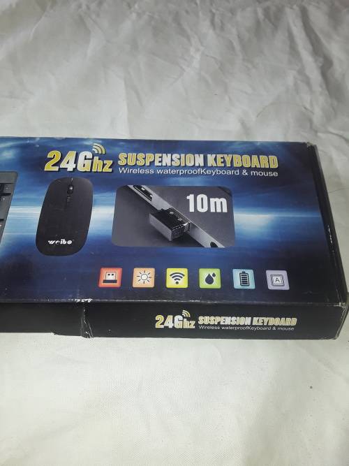 WIRELESS WATERPROOF KEYBOARD & MOUSE(24Ghz)