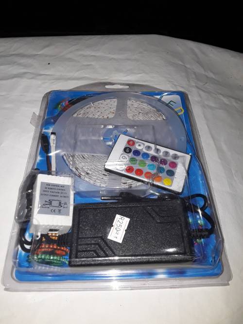REMOTE CONTROLLED LED STRIP LIGHT(5M)INCLUDES CONTROL BOX AND POWER SUPPLY
