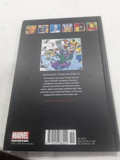 MARVEL SUPERHEROES HARDCOVER COMIC (AVENGERS FOREVER)PART 2