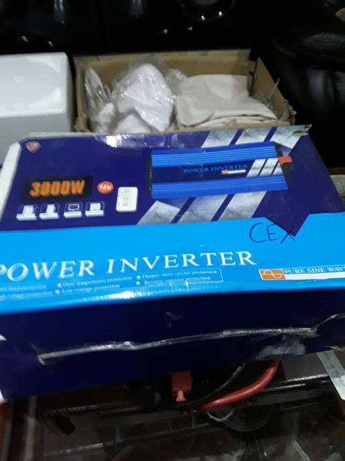 3000 WATTS PURE SINEWAVE POWER INVERTER (ITEM USED TWICE IN SHOP FOR DEMONSTRATION PURPOSE)