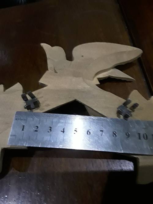 WOODEN CARVED CUCCKOO CLOCK TOP DECOR
