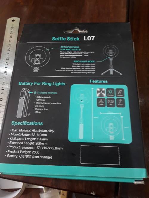 RING LIGHT SELFIE STICK