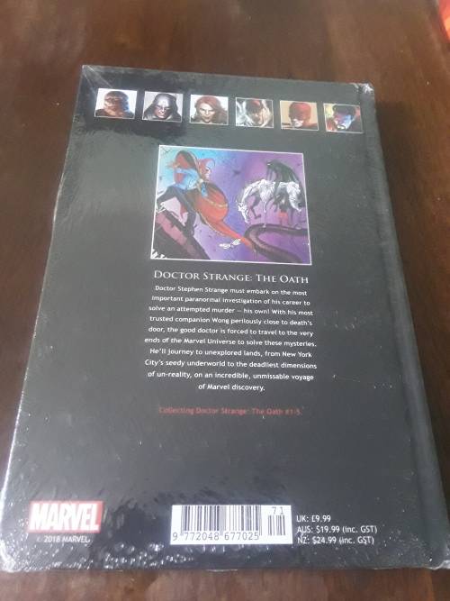 MARVEL SUPERHERO`S HARDCOVER COMIC(DR.STRANGE)THE OATH