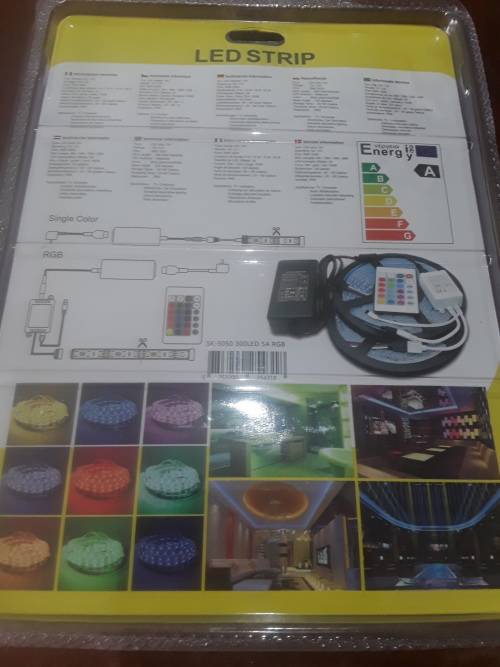 REMOTE CONTROL LED STRIP LIGHT WITH P.SUPPLY AND CONTROL BOX