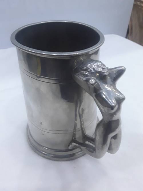 CAROL BOYES STYLE PEWTER MUG(MADE IN ENGLAND)