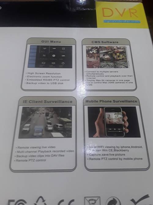 8 CHANNELS 5 IN ONE AHD DVR INCLUDING POWER SUPPLY ,REMOTE AND MOUSE