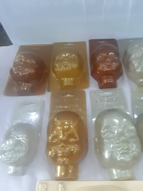28 PIECES (DIFFERENT SIZE AND SHAPES)DOLLS HEAD MOULDS(UNUSED)