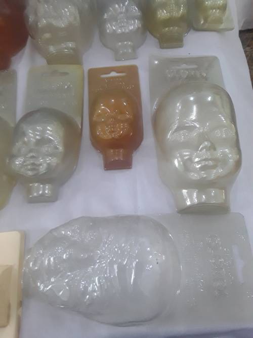 28 PIECES (DIFFERENT SIZE AND SHAPES)DOLLS HEAD MOULDS(UNUSED)