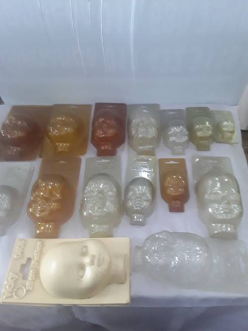 28 PIECES (DIFFERENT SIZE AND SHAPES)DOLLS HEAD MOULDS(UNUSED)