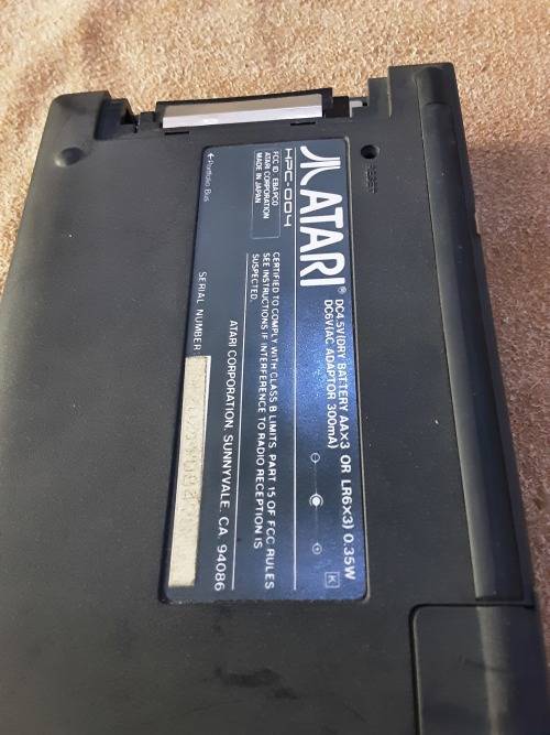 ATARI 16 BIT PERSONAL COMPUTER(BATTERY OPERATED)HANDHELD