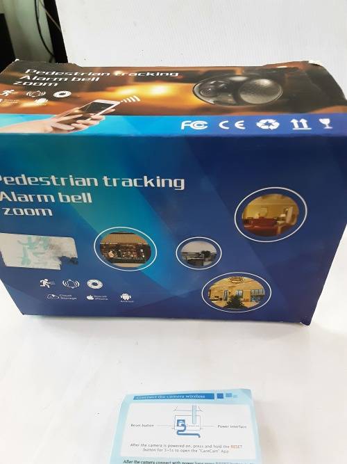 WIFI PEDESTRIAN TRACKING ALARM BELL ZOOM CAMERA (REMOTE VIEWING)