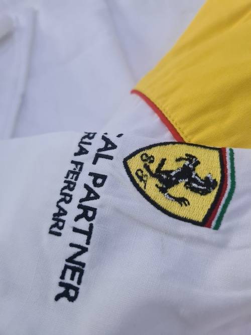 SHELL/FERRARI ADULT COTTON SHIRT(LARGE)